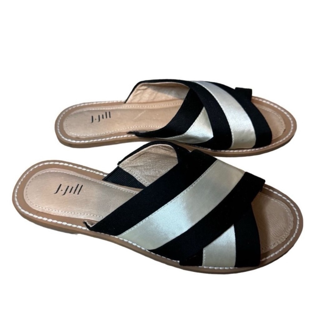 J. Jill Women's Sandals in Black and Cream